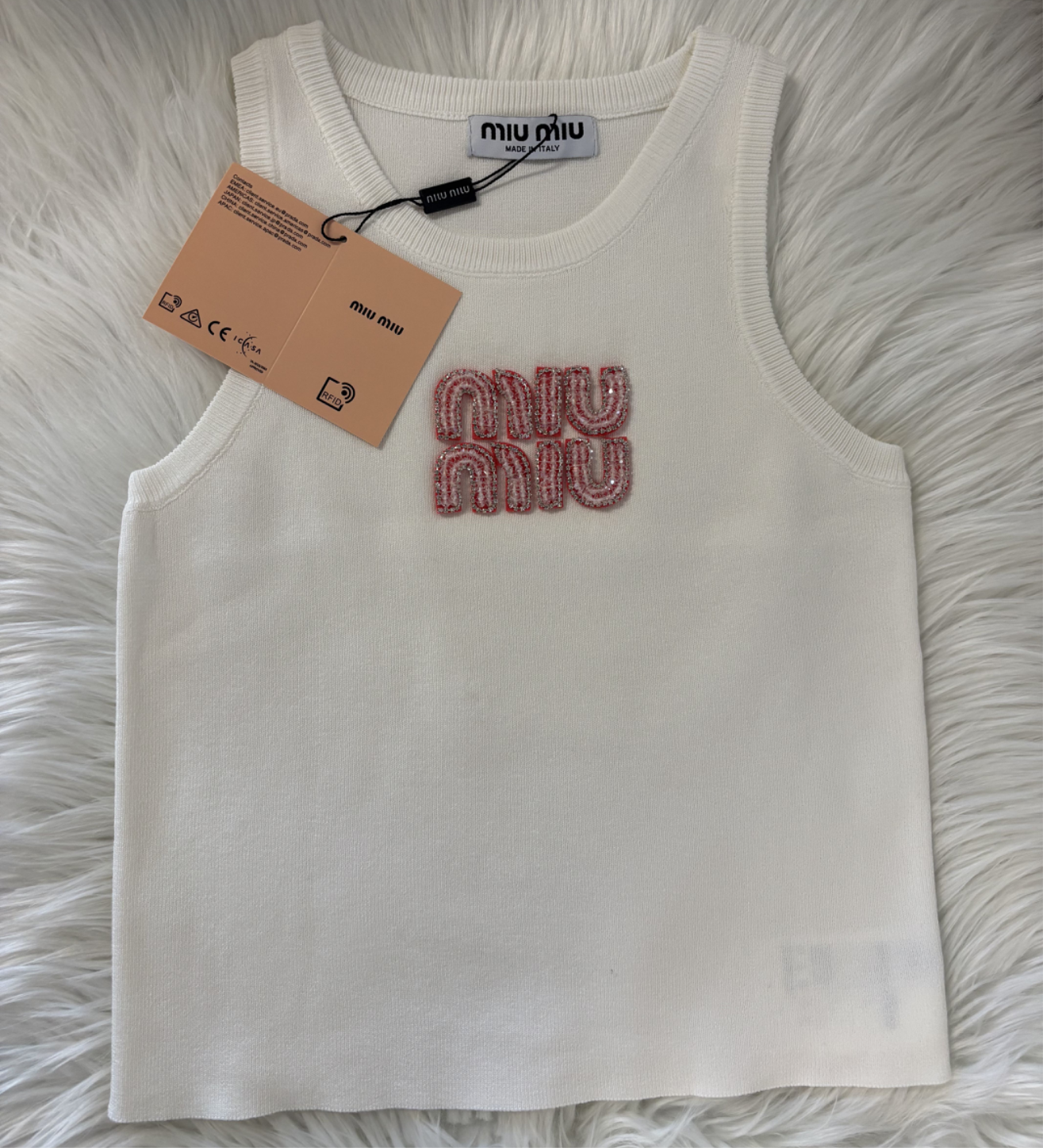 LULU TANK TOP | WHITE & BABY PINK