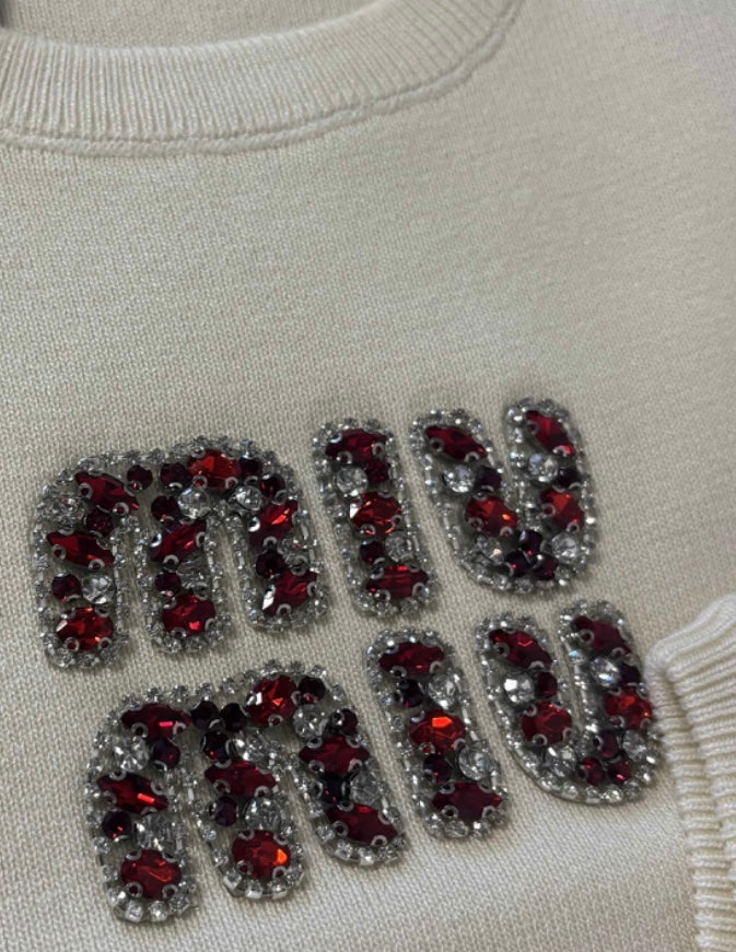 LULU TANK TOP | CREAM & RED