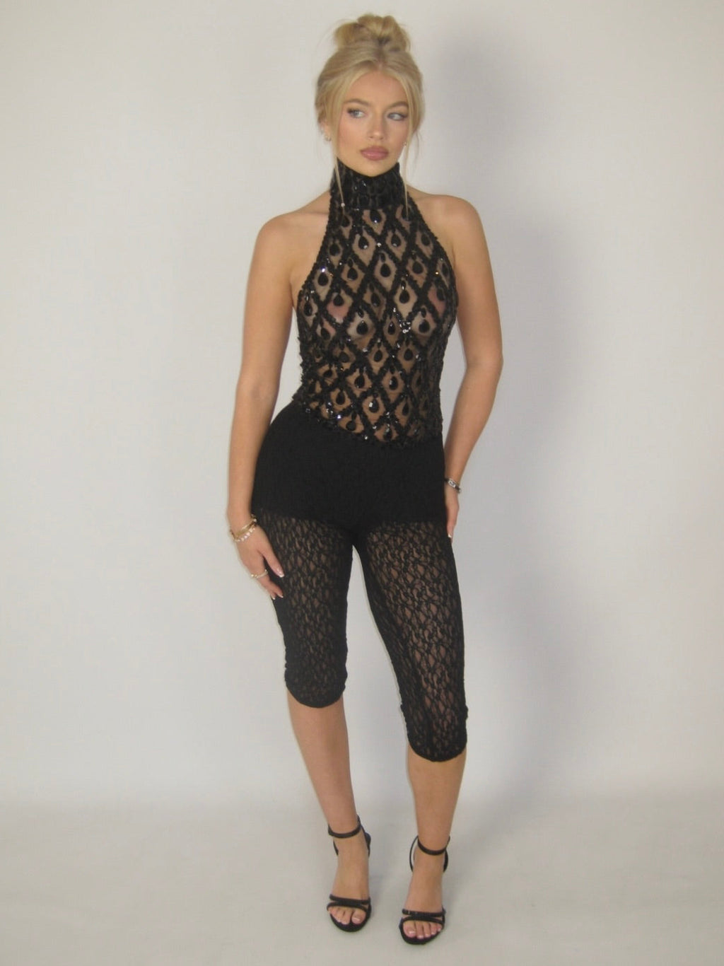 TALLULAH HALTERNECK | BLACK