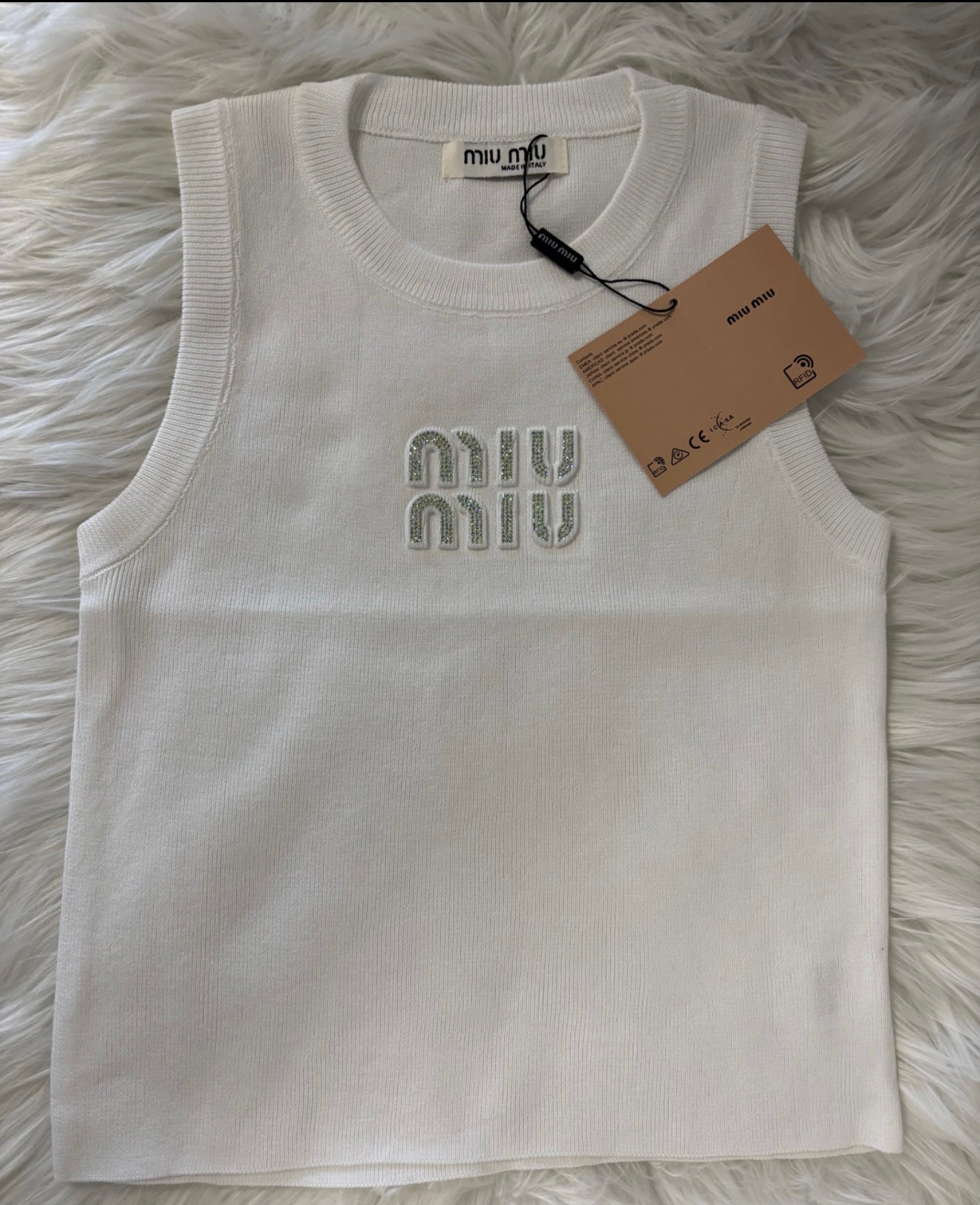 CORA TANK TOP | WHITE & SLIVER