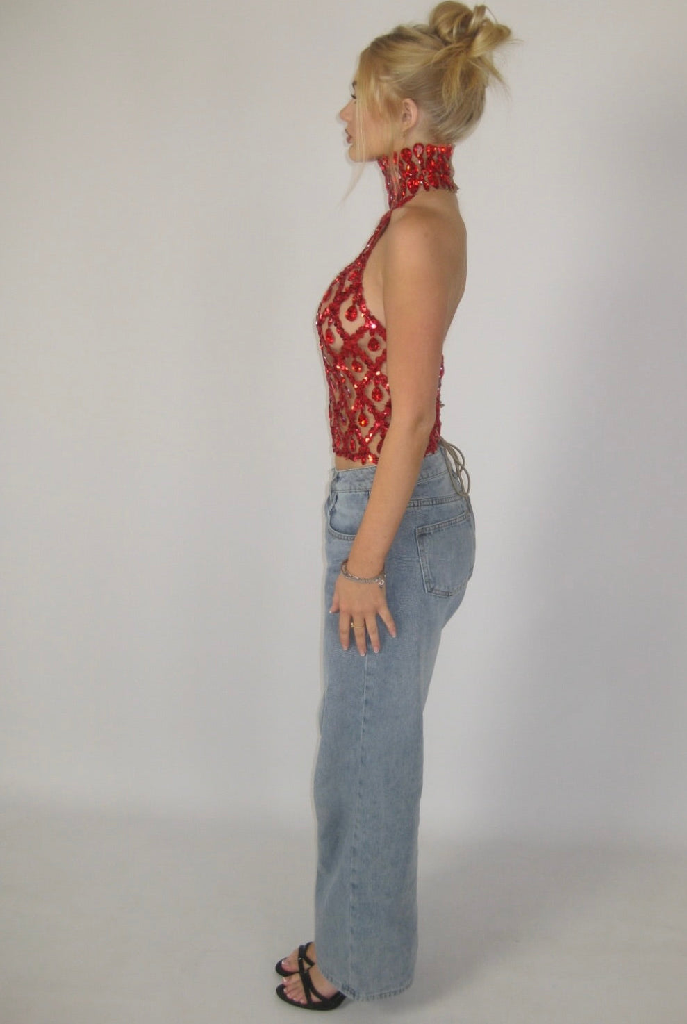 TALLULAH HALTERNECK | RED