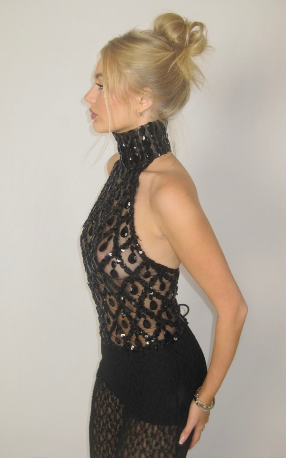 TALLULAH HALTERNECK | BLACK