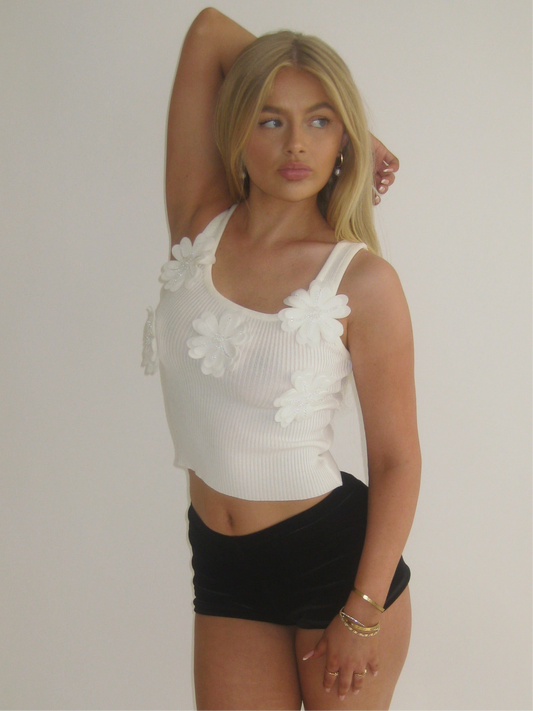 ADELAIDE TANK TOP | WHITE