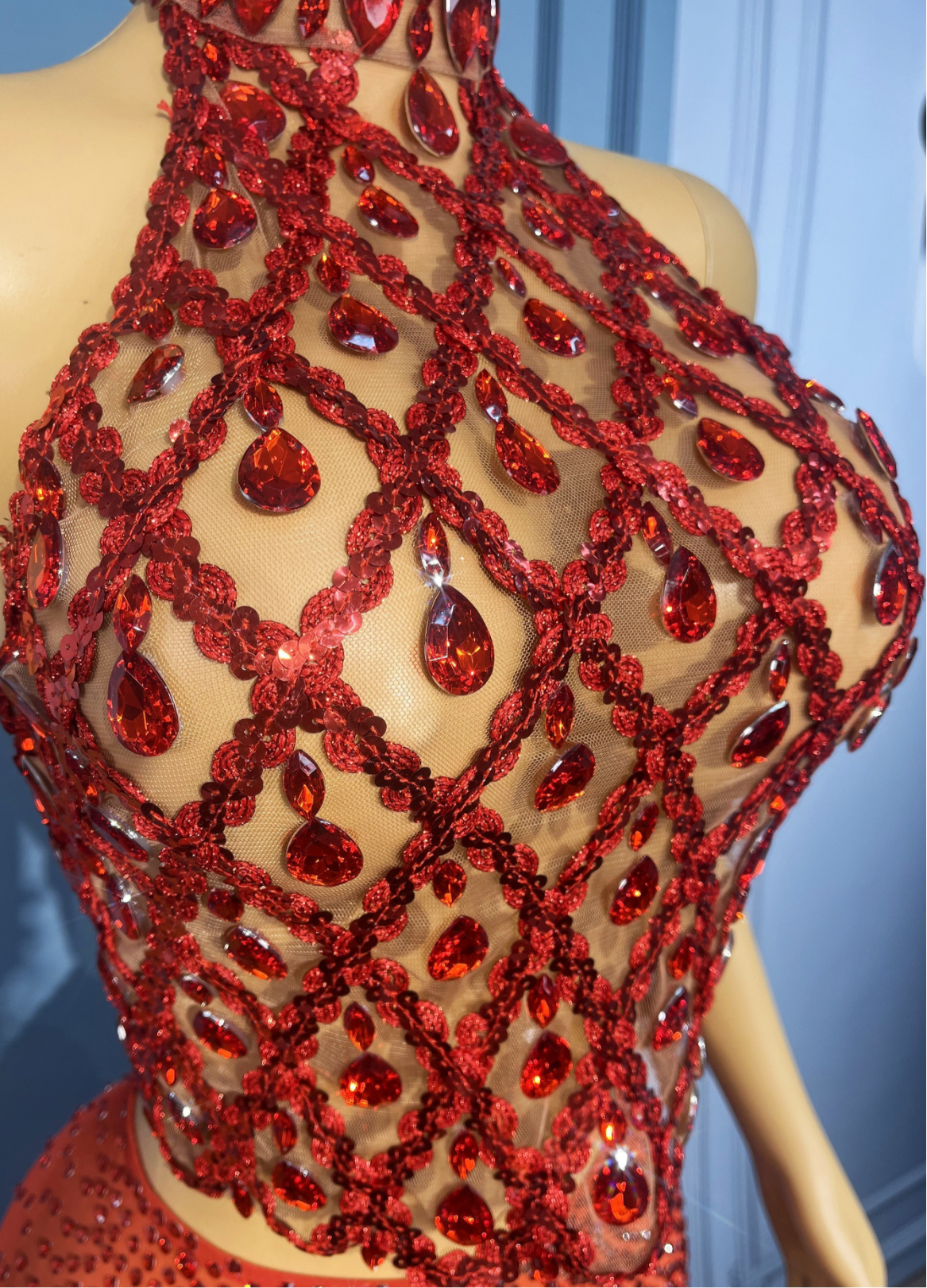 TALLULAH HALTER NECK | RED