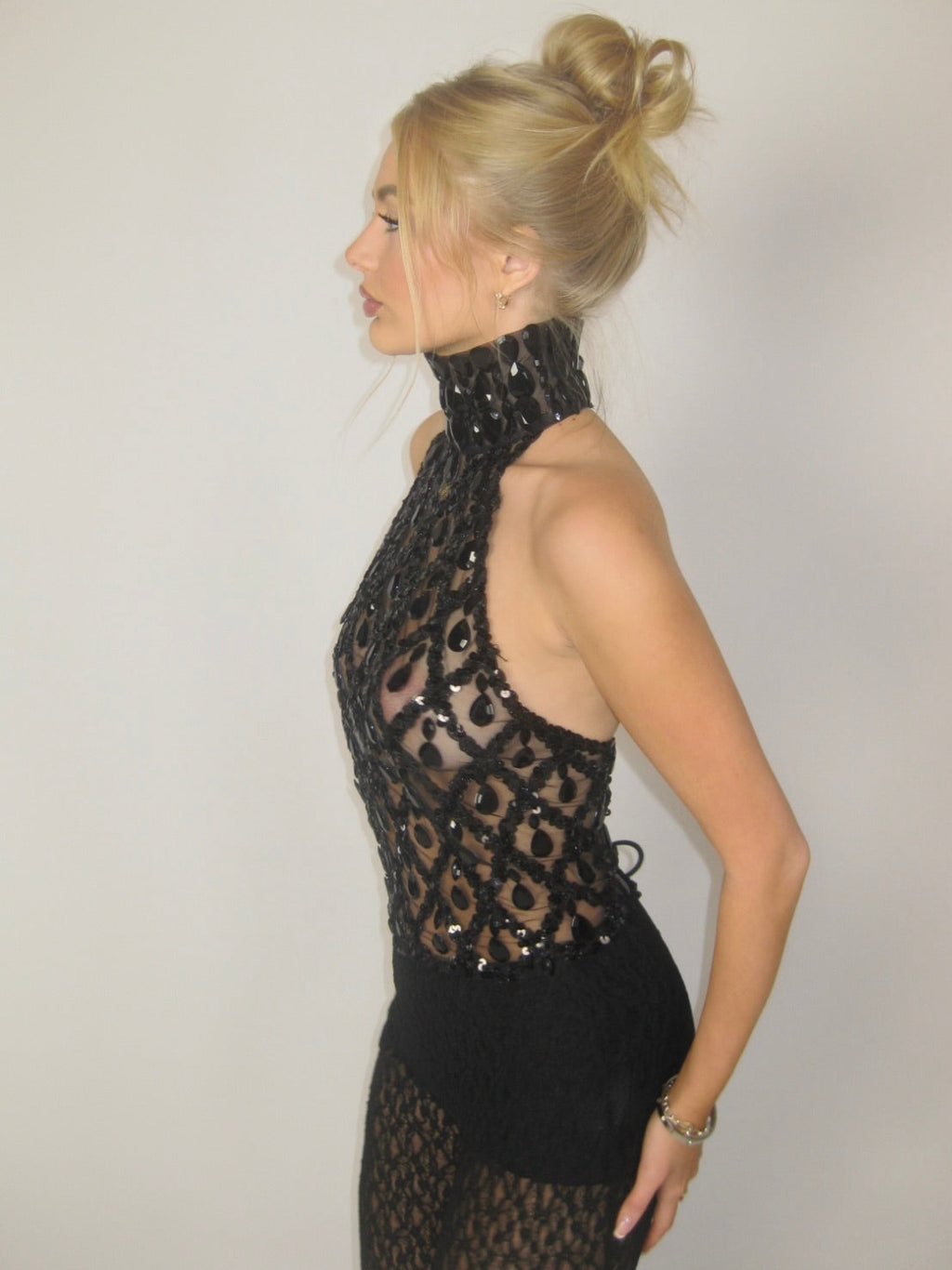 TALLULAH HALTERNECK | BLACK