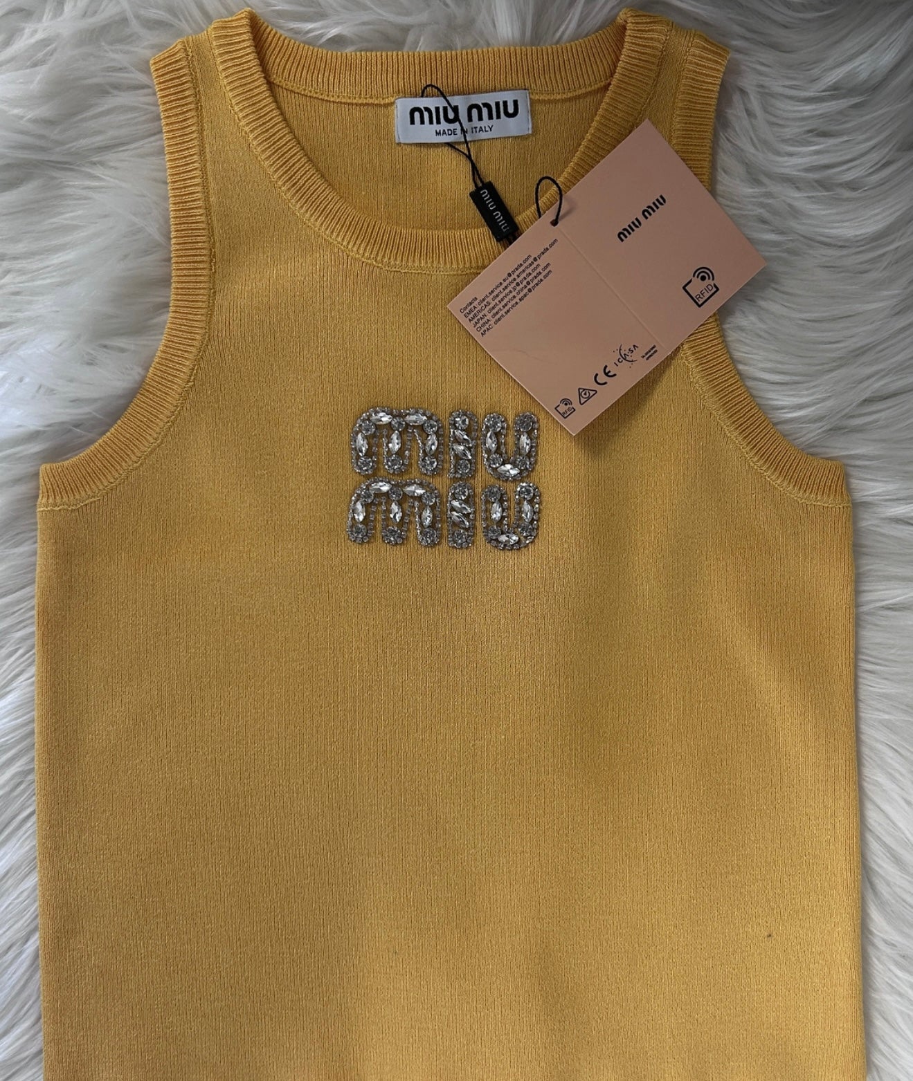 LULU TANK TOP | YELLOW & SLIVER
